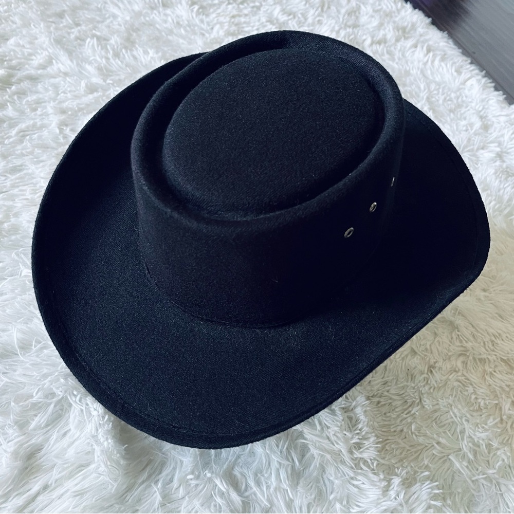 Vintage Great West Co Black Cowboy Hat